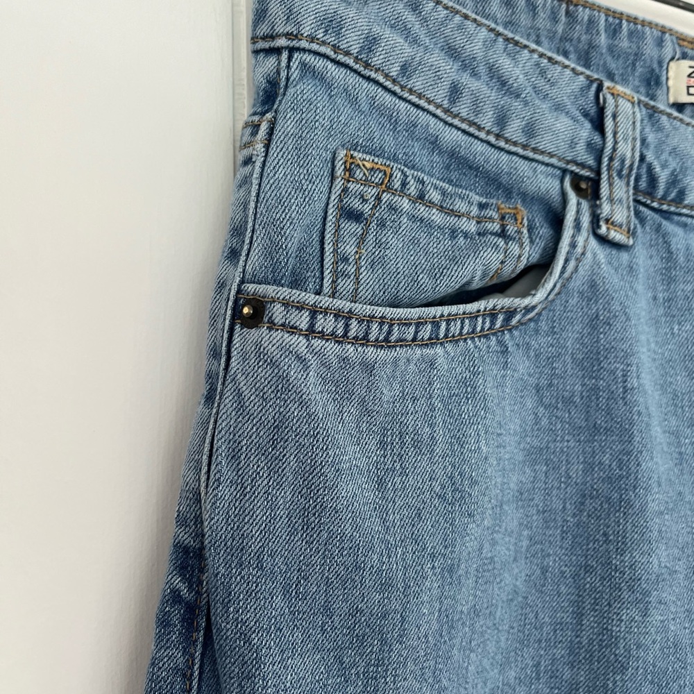 Zara Blue Flare Wide Leg Jeans - Picture 7 of 16